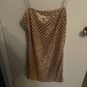 Sparkly Rose gold dress